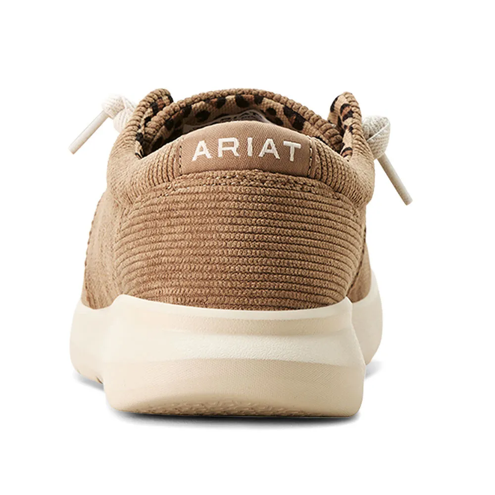 10053703 Ariat Women's Hilo Shoe - Tan Corduroy