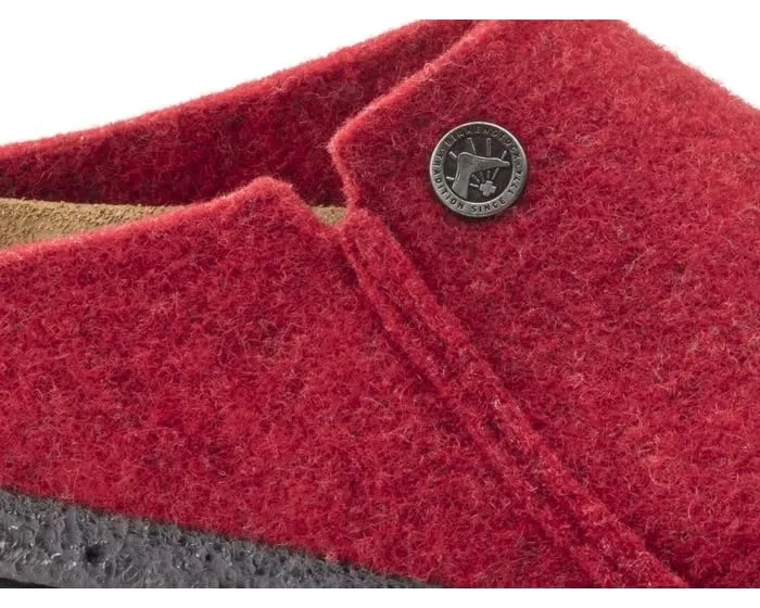 1014936 BIRKENSTOCK ZERMATT RIVET SHOES NARROW FIT BASIC RED SIZE 5 - Like New