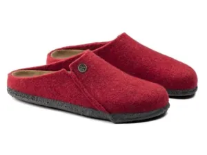 1014936 BIRKENSTOCK ZERMATT RIVET SHOES NARROW FIT BASIC RED SIZE 5 - Like New