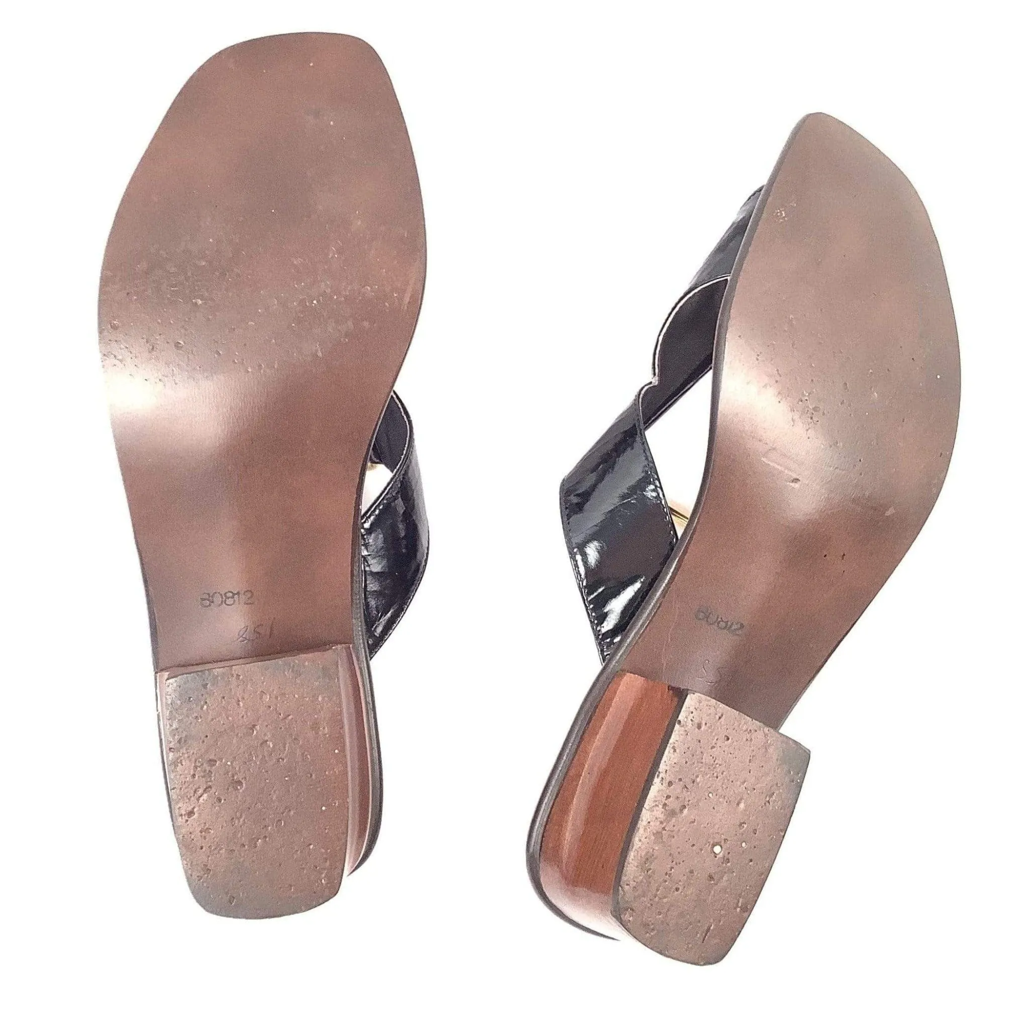 Black Leather Golo Sandals