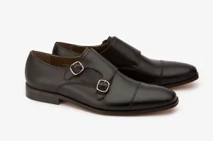 Black Monk Straps With Captoe