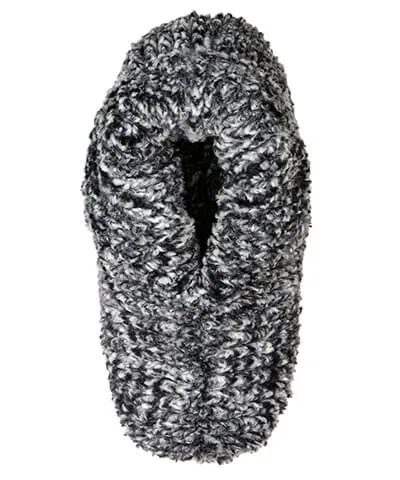 Bootie Slipper - Cozy Cable in Ash Faux Fur (One Small Left!)