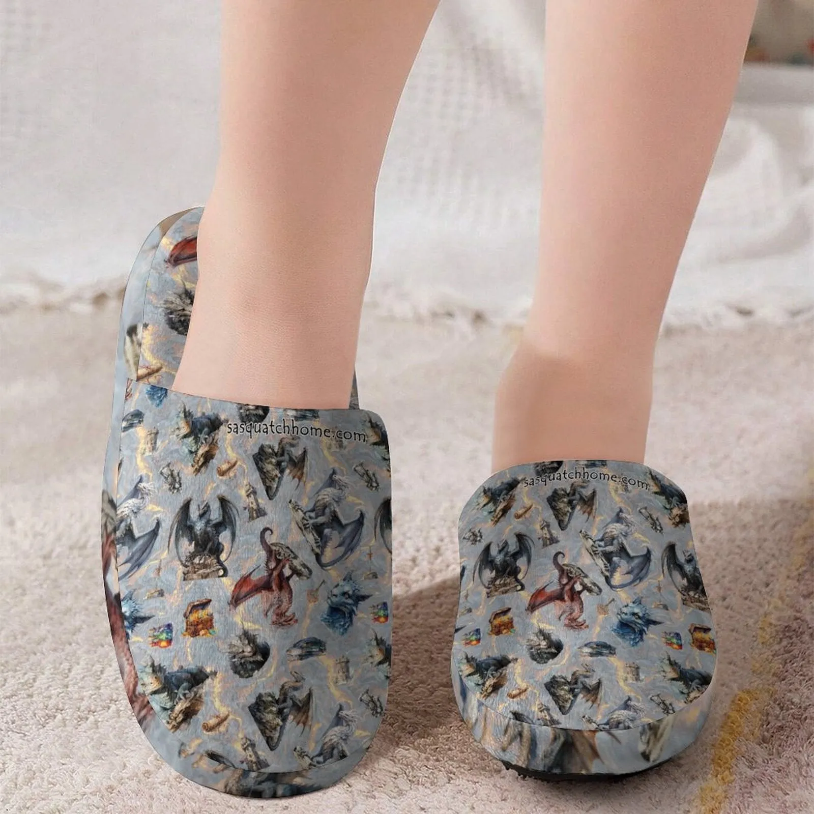 Children's Cotton Flannel Slippers, Misc Designs (20)