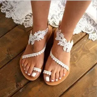 Colorful Butterfly Flat Sandals for Women