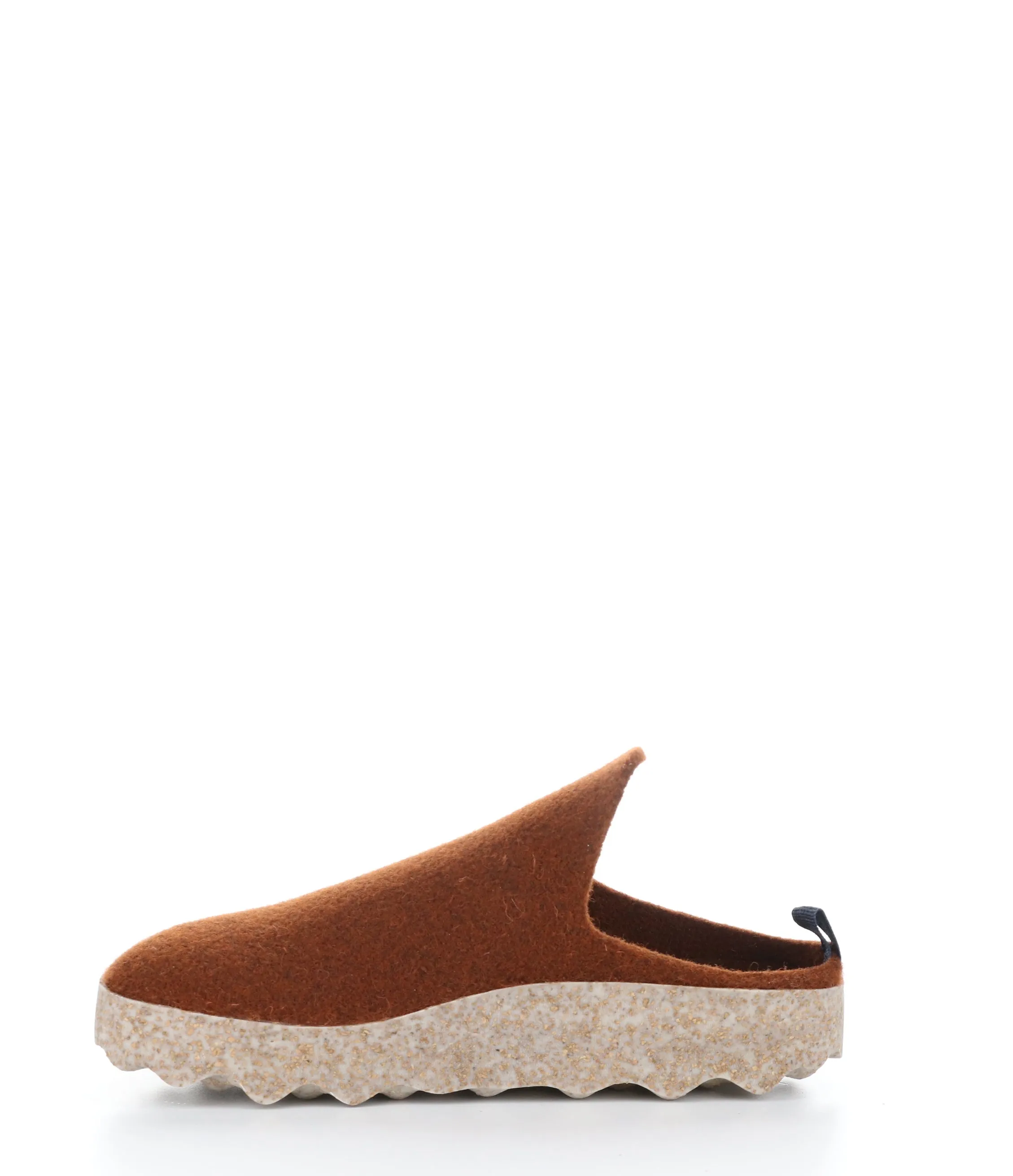 COME023ASP BROWN Round Toe Shoes