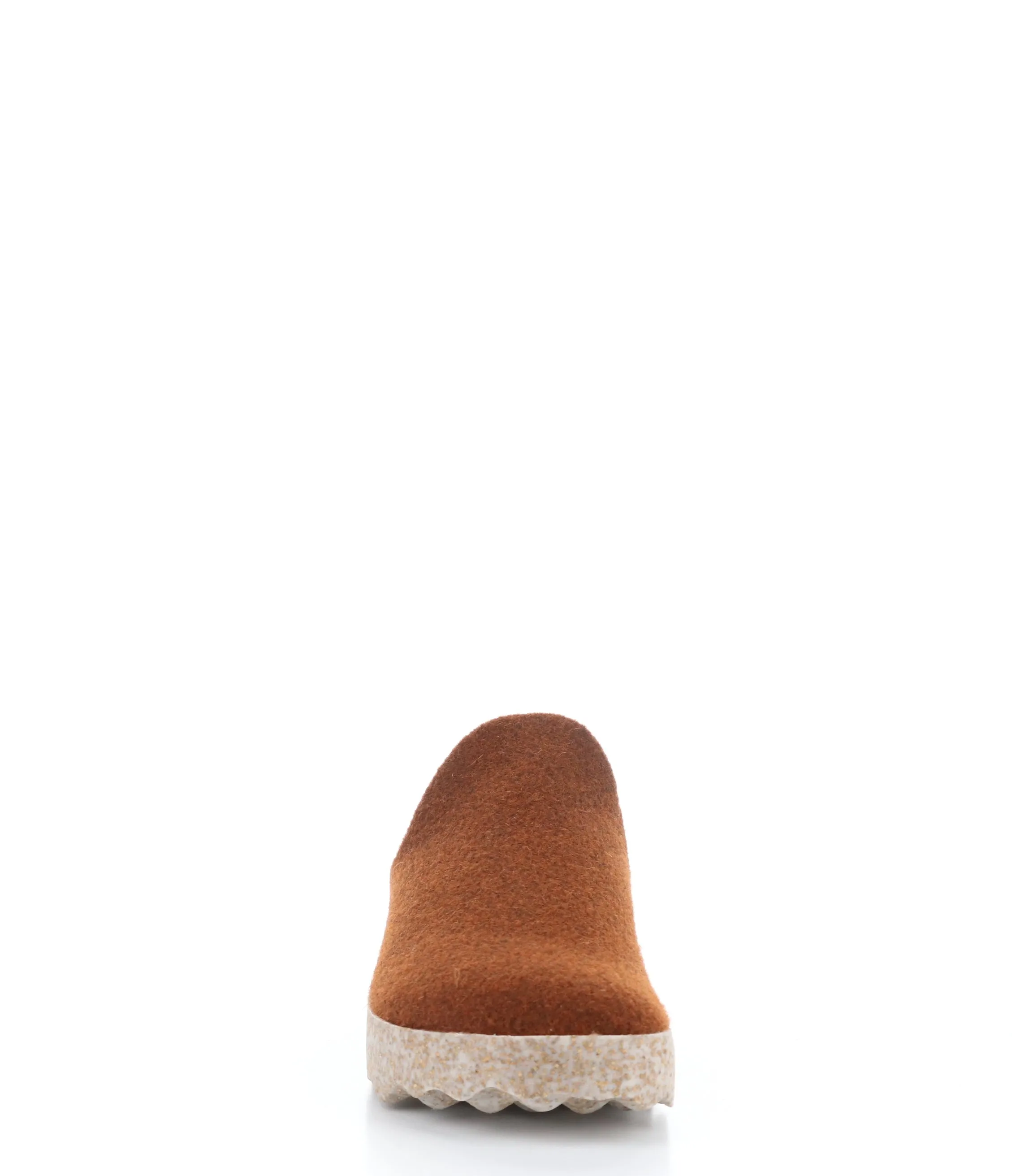 COME023ASP BROWN Round Toe Shoes