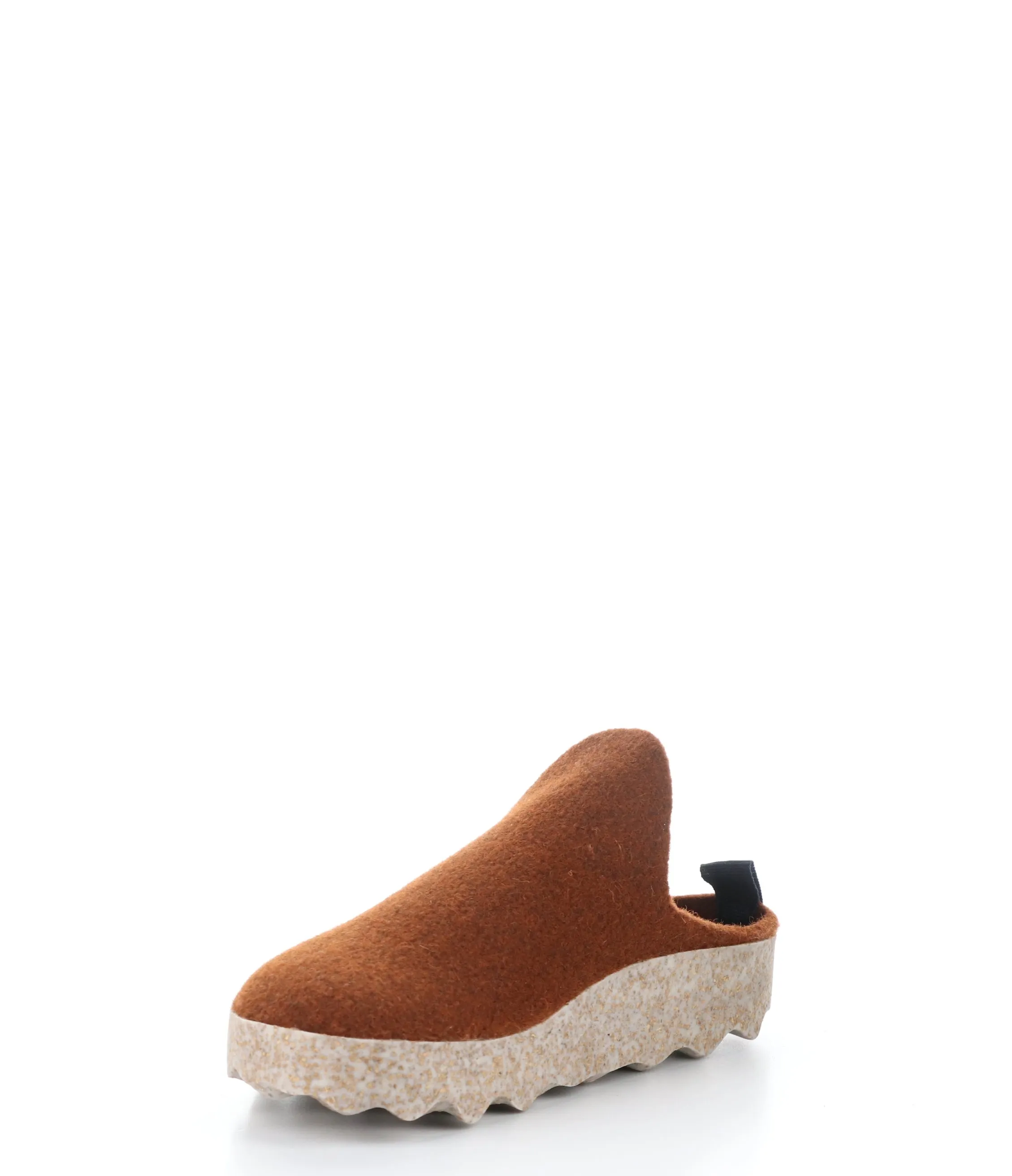 COME023ASP BROWN Round Toe Shoes