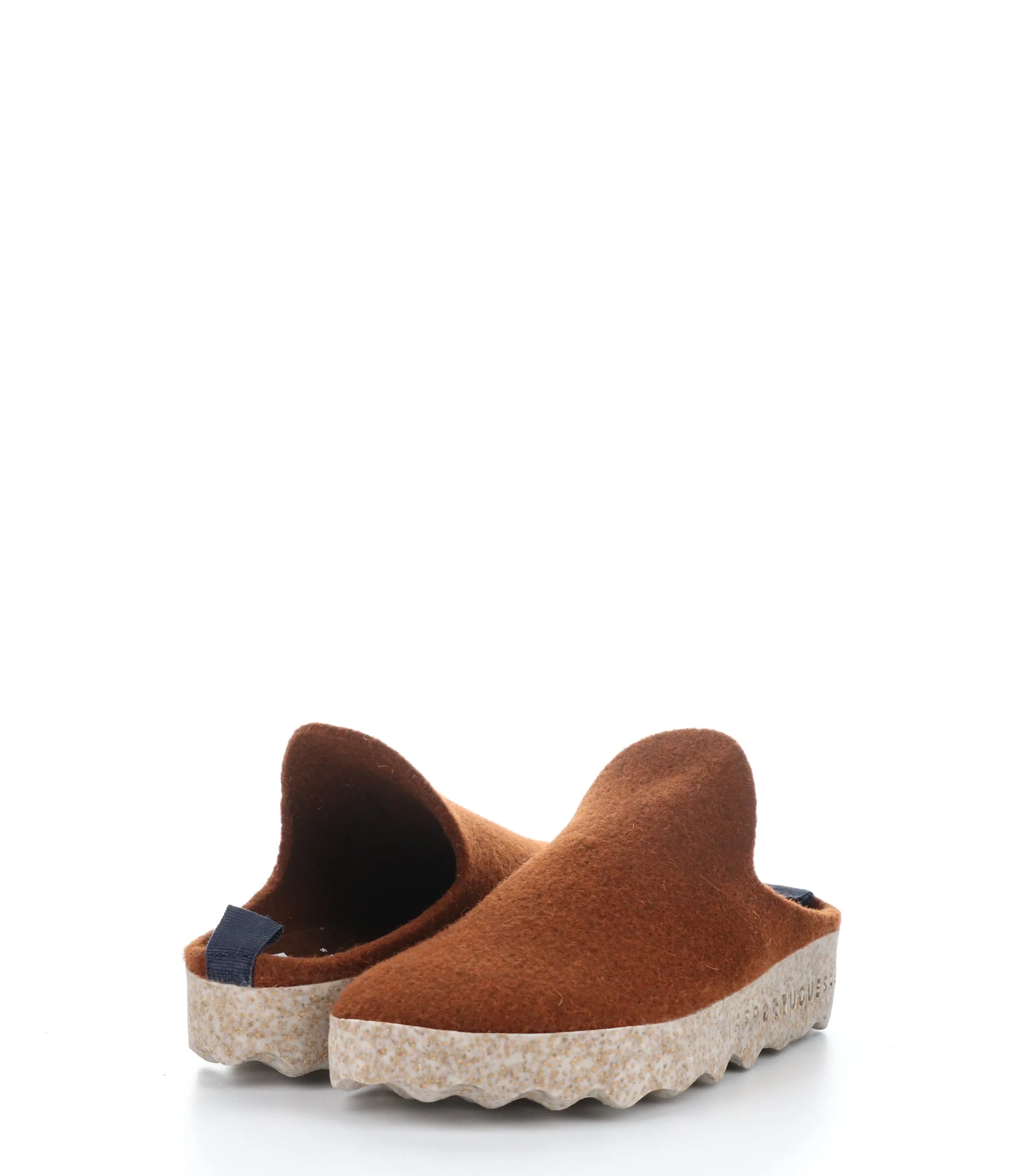 COME023ASP BROWN Round Toe Shoes