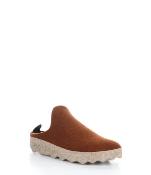 COME023ASP BROWN Round Toe Shoes