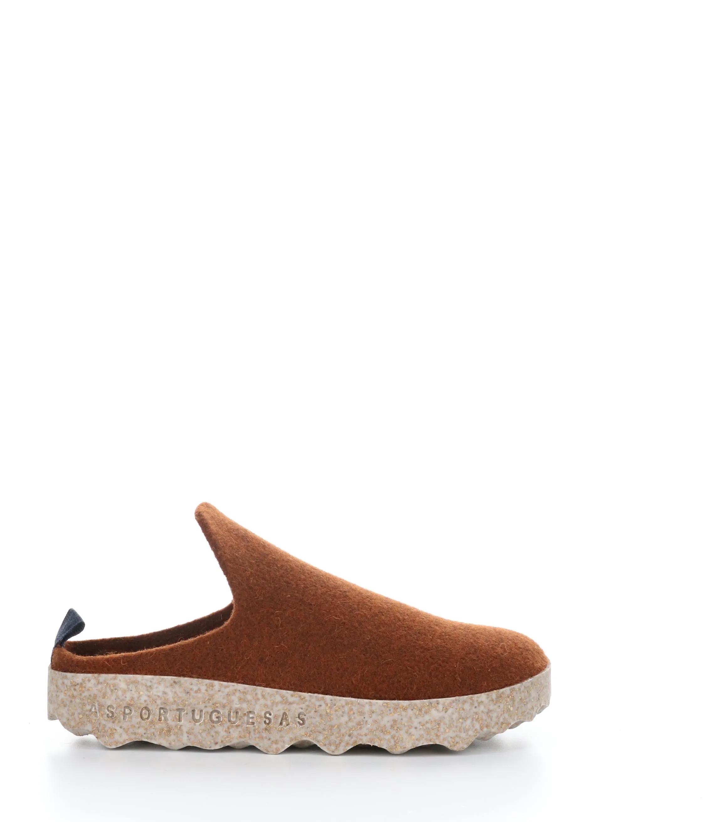 COME023ASP BROWN Round Toe Shoes
