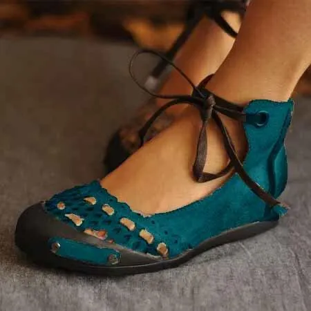 Comfort and Stylish Flat Casual Hole Large Size Women's Shoes