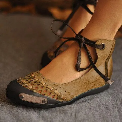 Comfort and Stylish Flat Casual Hole Large Size Women's Shoes