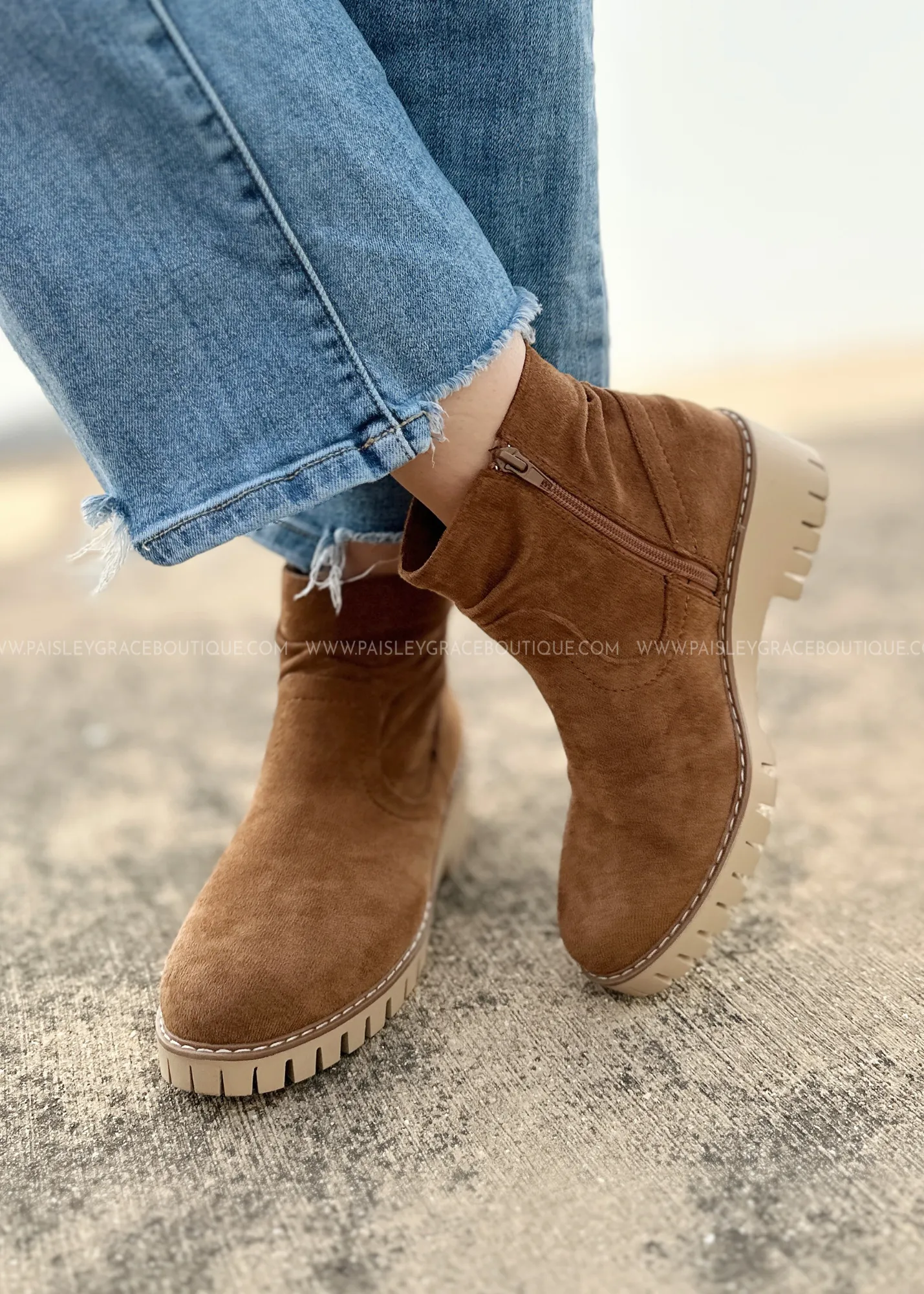 Dashing Boots by Very G - Tan - FINAL SALE