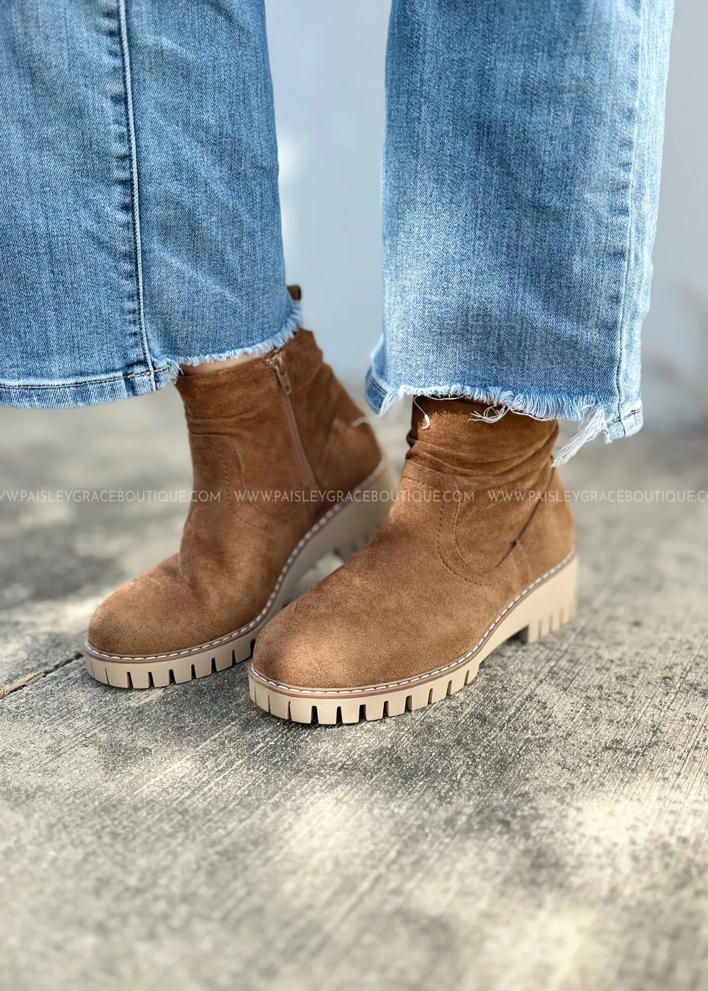 Dashing Boots by Very G - Tan - FINAL SALE