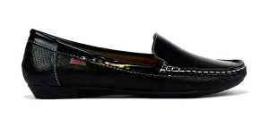 Emma Leather Black Snake