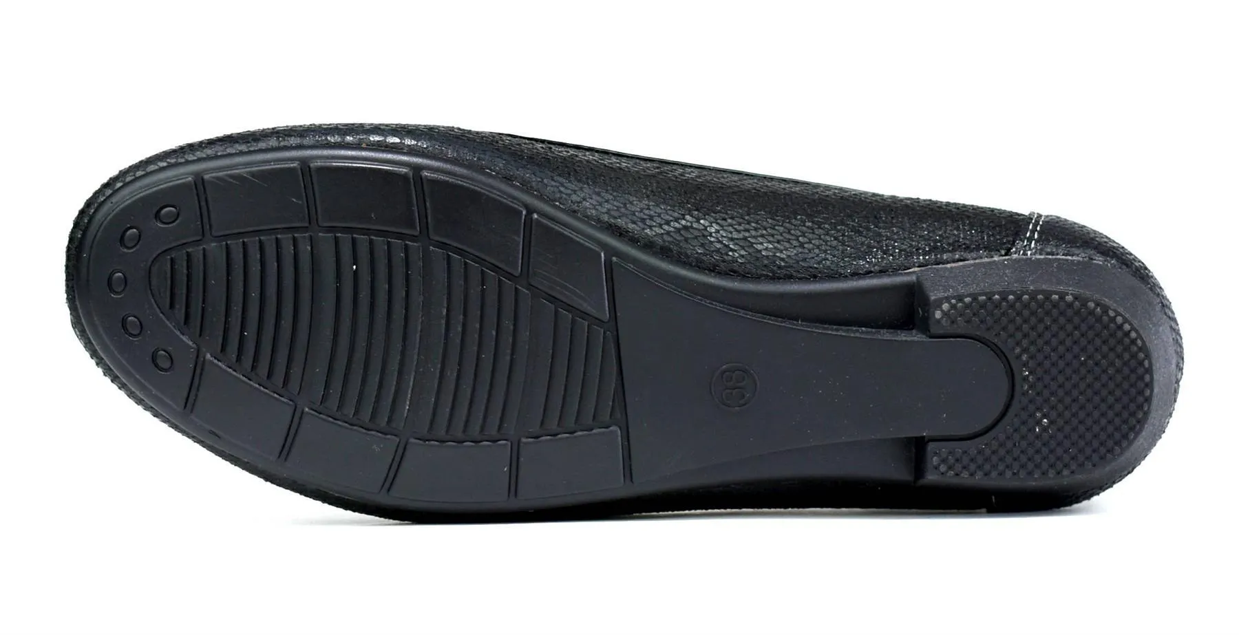 Emma Leather Black Snake