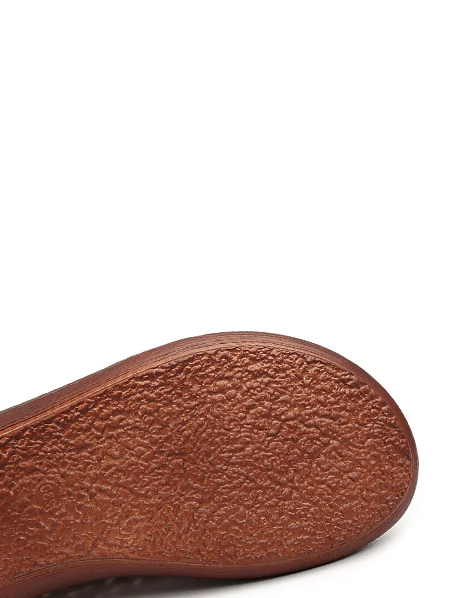 High Quality Leather Platform Wedge