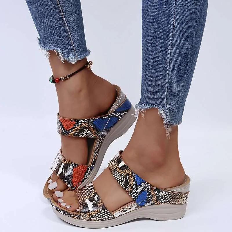 Leather wedges