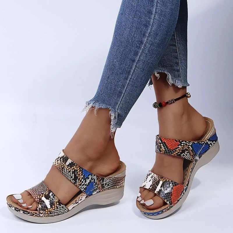 Leather wedges