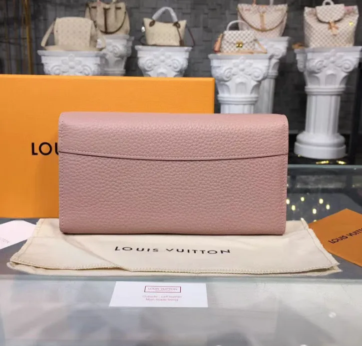 Louis Vuitton  Compact Wallet Taurillion Leather Magnolia