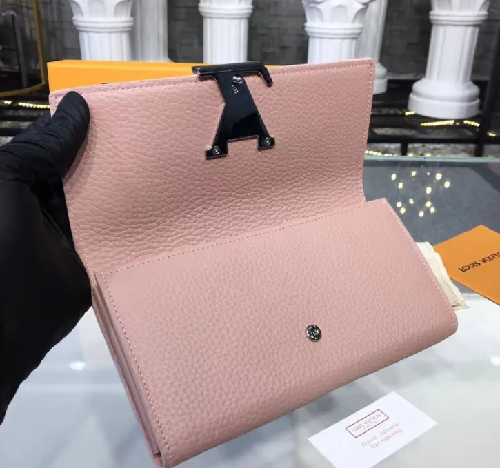 Louis Vuitton  Compact Wallet Taurillion Leather Magnolia