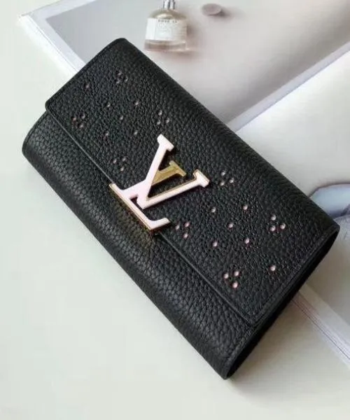 Louis Vuitton Compact Wallet Taurillion Leather Noir