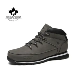 Men Basic Boots Shoes Men 2020 Spring Winter Fashion Casual Boots Men Brand Ankle Botas New leather Classic Lace-up Men Boots