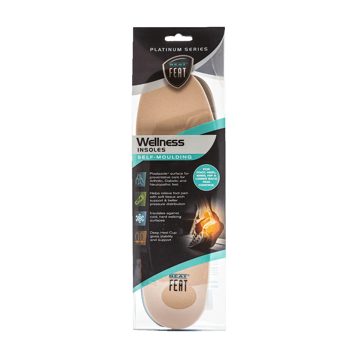 Neat Feat Platinum Wellness Insoles Self Molding