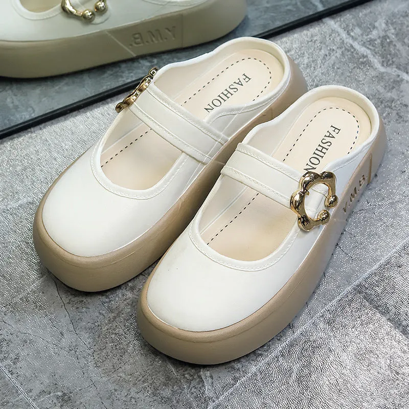 New round-headed slippers
