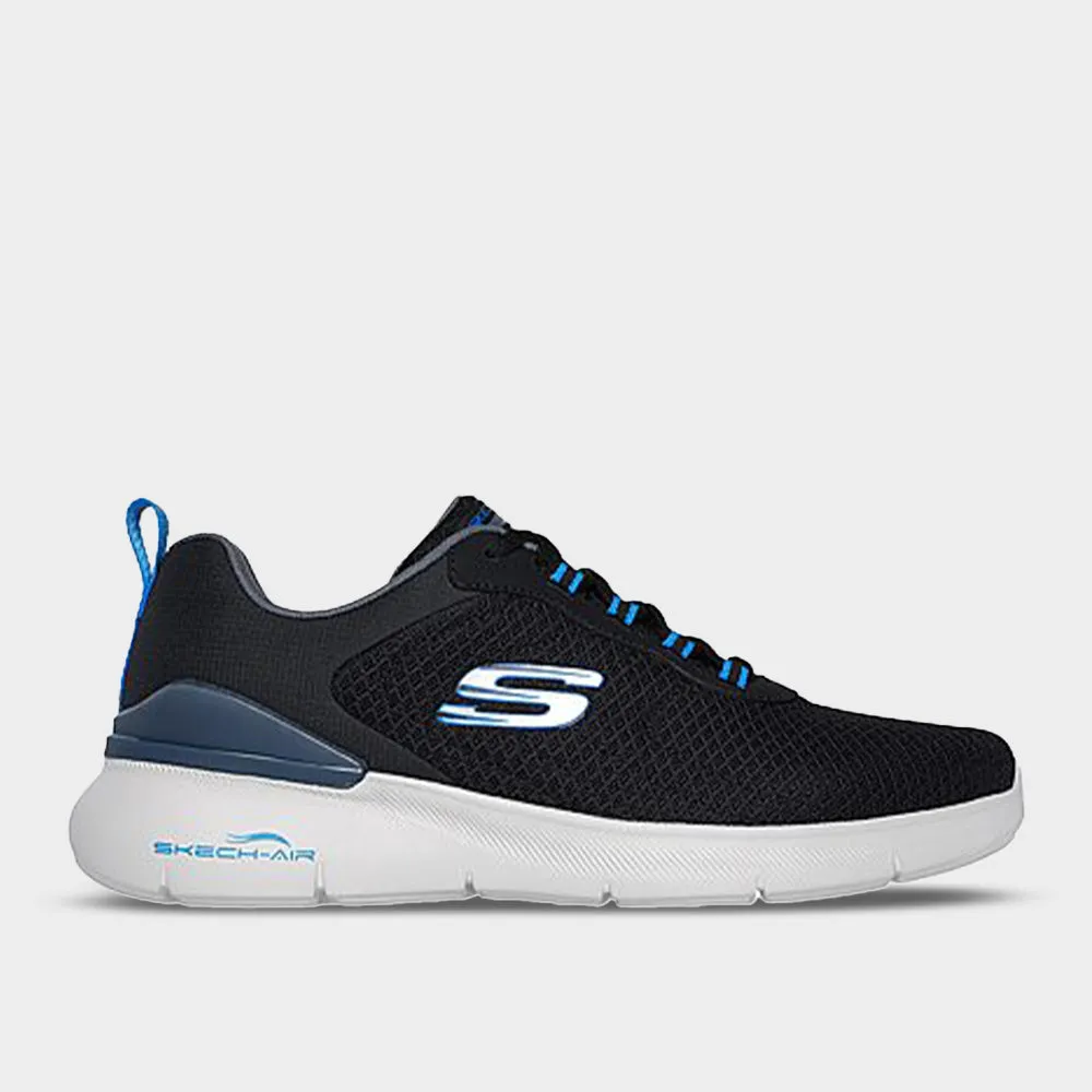 Skechers Mens SkecH-Air Dynamight 2.0 Sneakers Black/blue _ 182865 _ Black