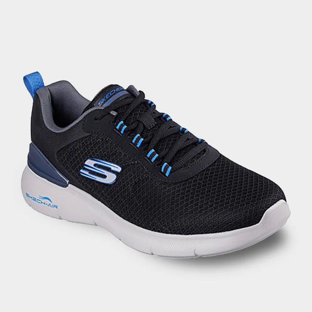 Skechers Mens SkecH-Air Dynamight 2.0 Sneakers Black/blue _ 182865 _ Black