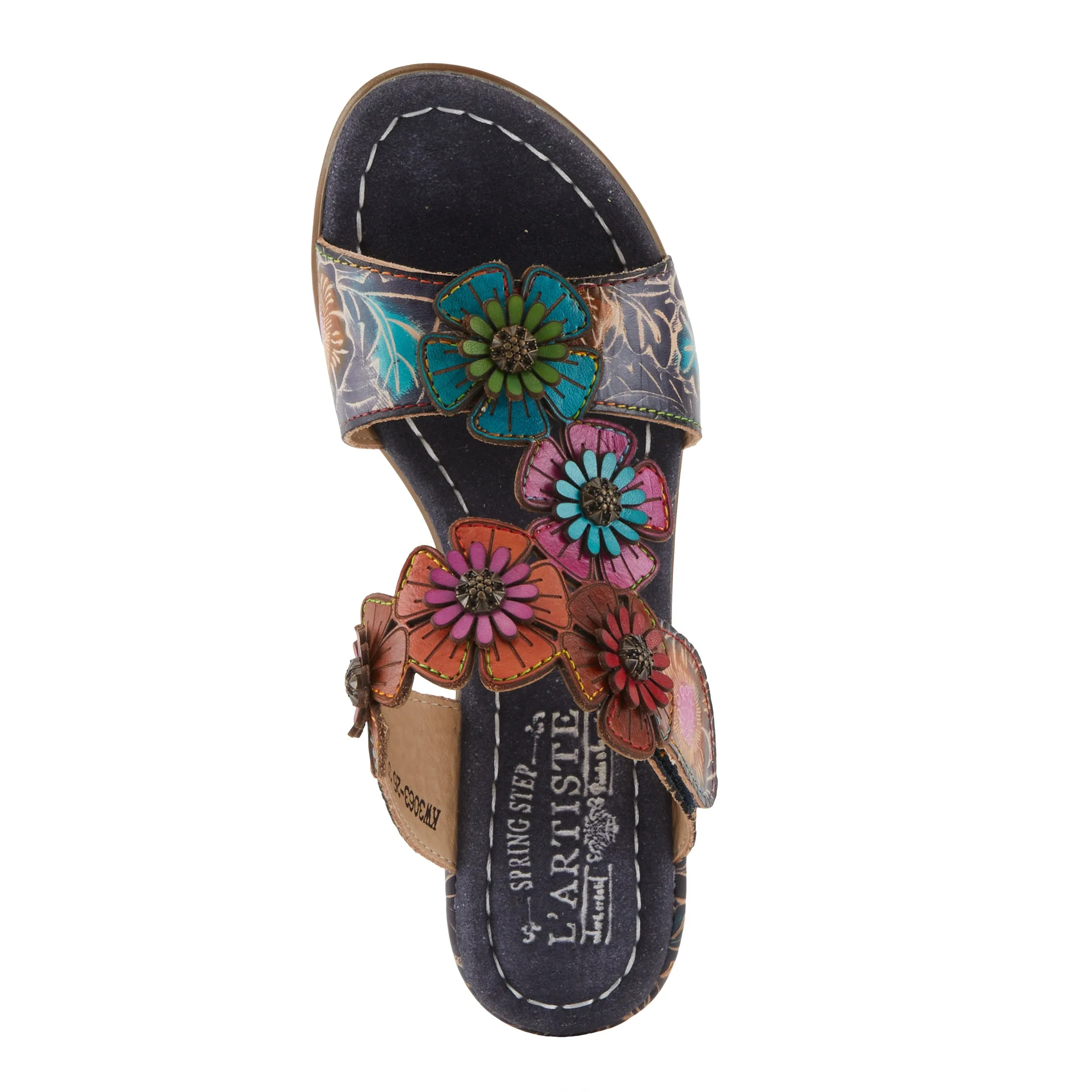 Spring Step Shoes L'Artiste Summerfun Sandals Women's Leather Multi Color