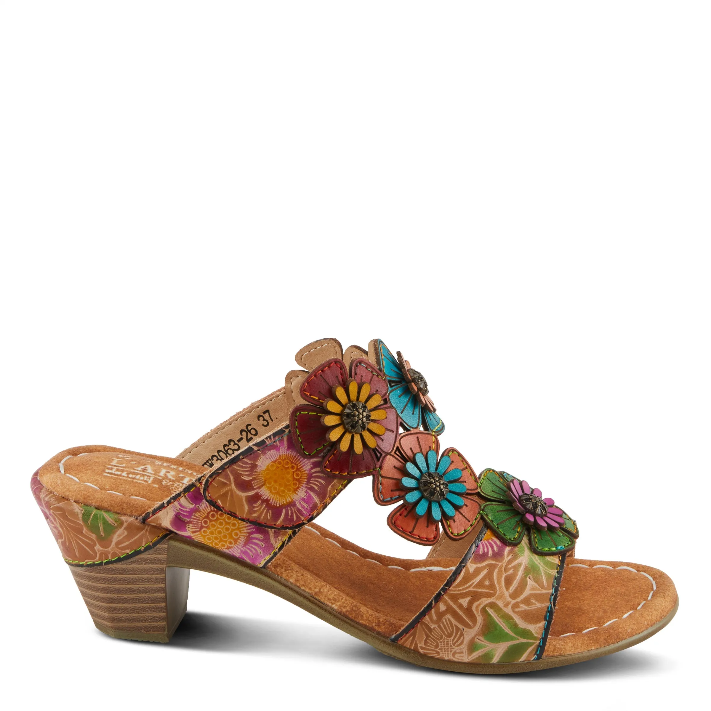 Spring Step Shoes L'Artiste Summerfun Sandals Women's Leather Multi Color