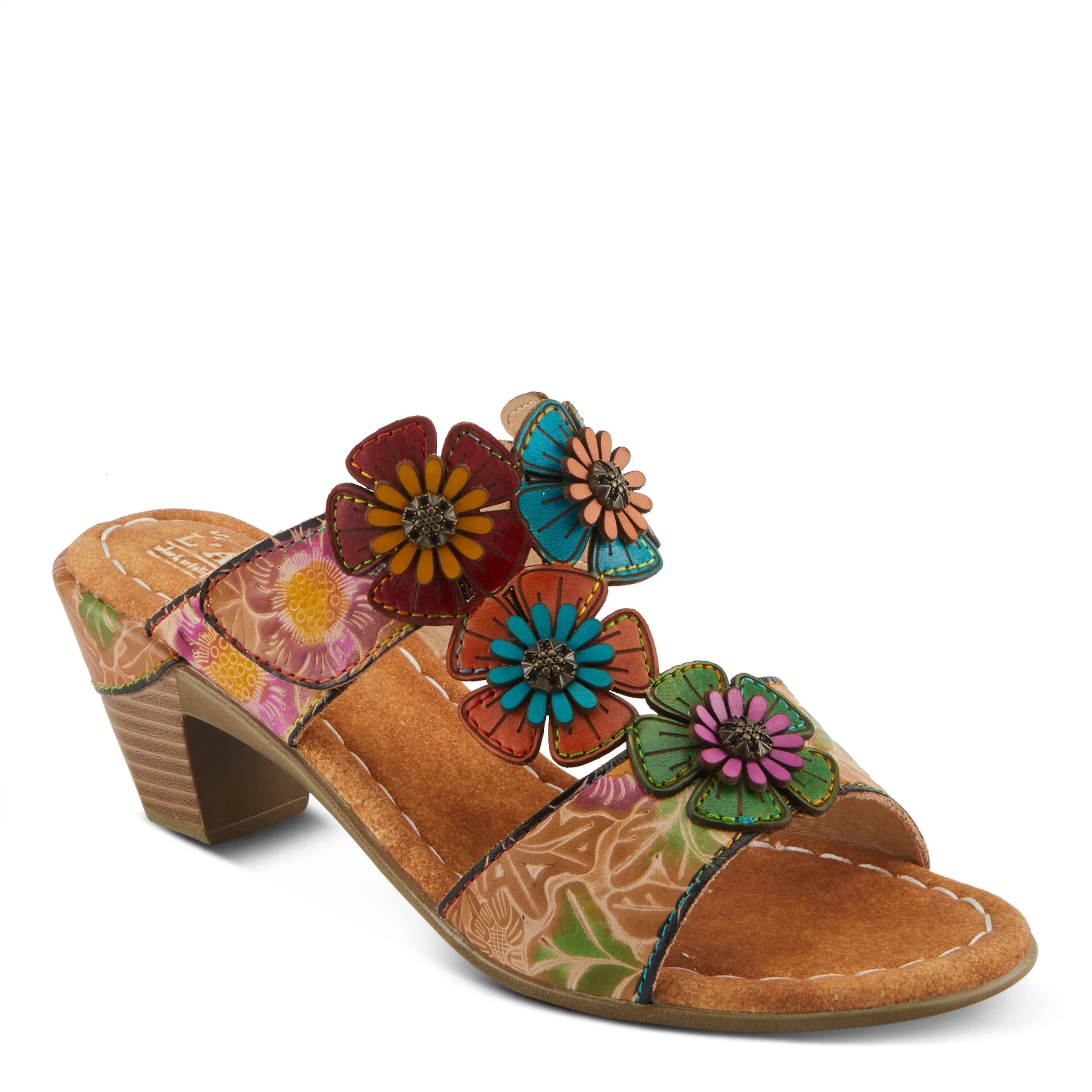 Spring Step Shoes L'Artiste Summerfun Sandals Women's Leather Multi Color