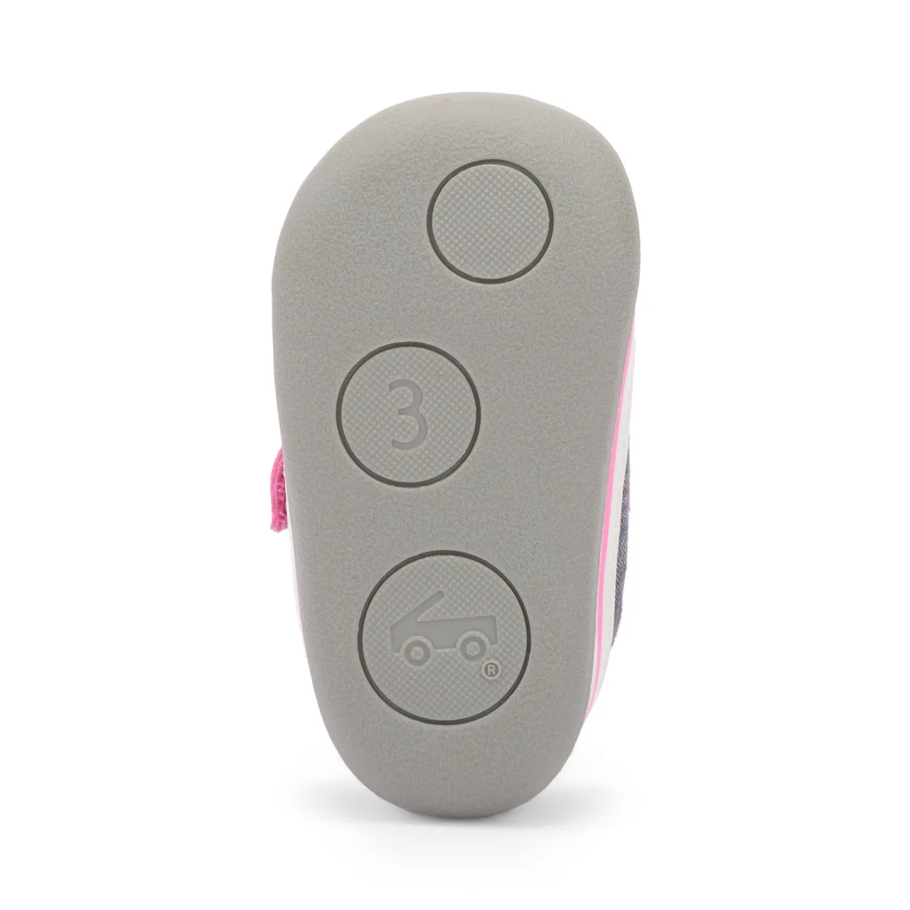 Stevie II Infant Shoe - Gray/Pink by See Kai Run