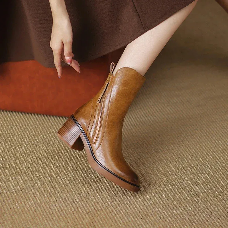 Sylis | Chic Block Heel Ankle Boots