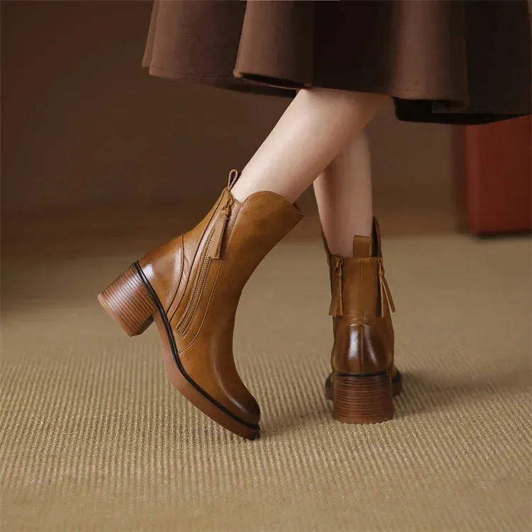 Sylis | Chic Block Heel Ankle Boots