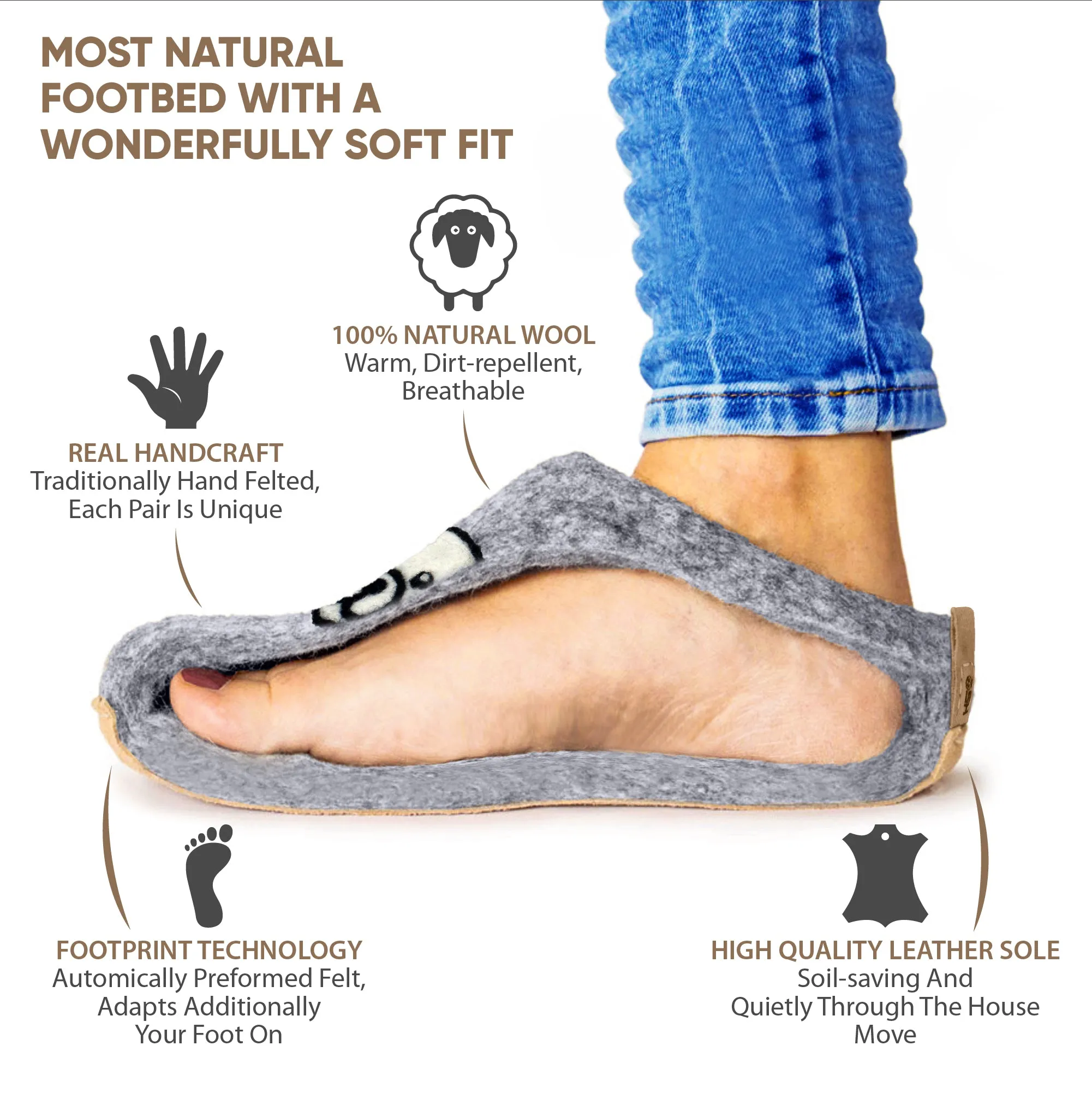 Unisex Wool Slippers Cozy Winter Footwear for Men & Women Cat Dog Print