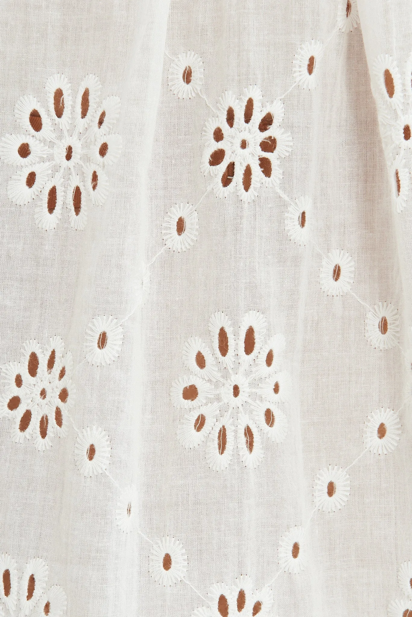 White Cotton Broderie Prudence Blouse