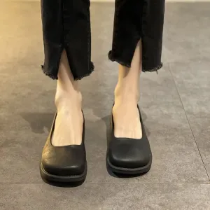 Women's Round Toe Slip-On Shoes - LadyLaura